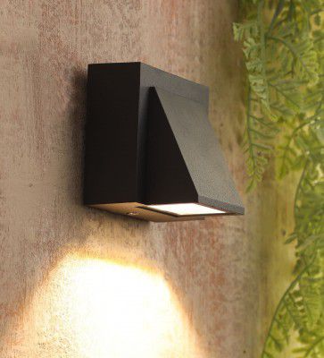 Liza Black Metal Outdoor Wall Light