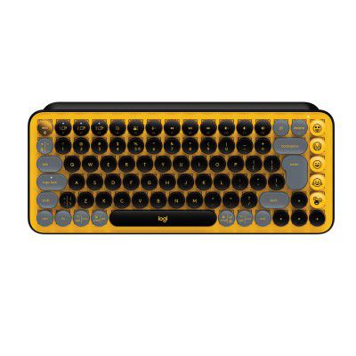 Logitech Pop Keys Mechanical Wireless Keyboard with Customisable Emoji Keys - Blast