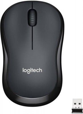 Logitech M220 / Silent Buttons, 1000 DPI Tracking, Ambidextrous Wireless Optical Mouse  (2.4GHz Wireless, Grey)