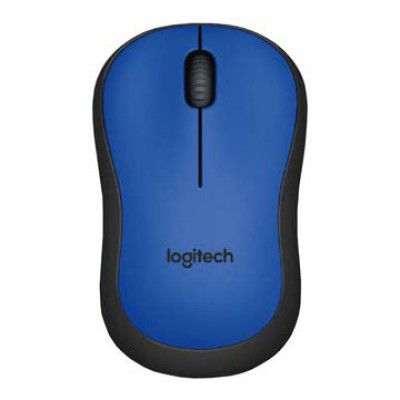 logitech M221 Wireless Optical Mouse with Silent Click Buttons (1000 DPI, Plug & Play, Blue)