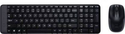 Logitech MK215 Wireless Mouse & Keyboard Combo (Black)