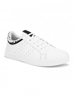 Longwalk White Casual Shoes Sneakers for Women (W-4042)