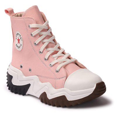 Longwalk Women Zig Zag Style Canvas Boot for Girl's