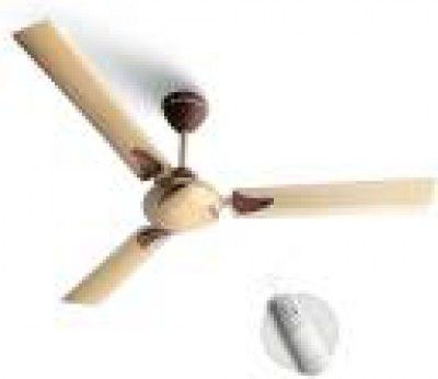 Longway Creta P1 1200 mm Remote Controlled 3 Blade Ceiling Fan  (Golden, Pack of 1)