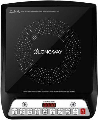 Longway Elite Plus IC 2000 W Induction Cooktop (Blahck, Push Button)