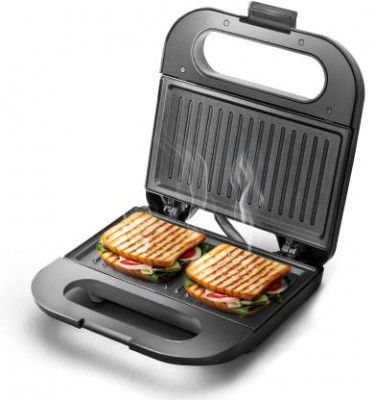 Longway Grilly Pro 850 W Sandwich Maker & Toaster Grill  (Metallic Silver)