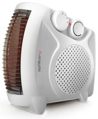 Longway Hot-Max 2000/1000 Watts Room Heater with Adjustable Thermostat | ISI certified (White)