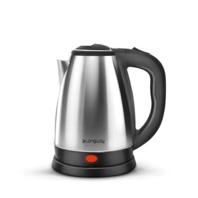 Longway Kestro 2 Liter Electric Kettle with Stainless Steel Body (Black & Silver, 1500 Watt)