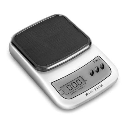 Longway LWKWS01 Multipurpose Portable Digital Kitchen Weighing Scale 2 Year Warranty (10 kg, Gray)