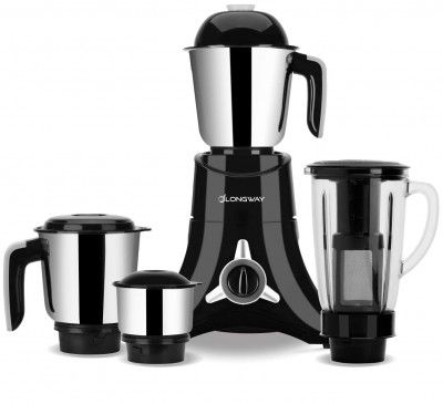 Longway Orion 900 Mixer Grinder with 4 Unbreakable Jars