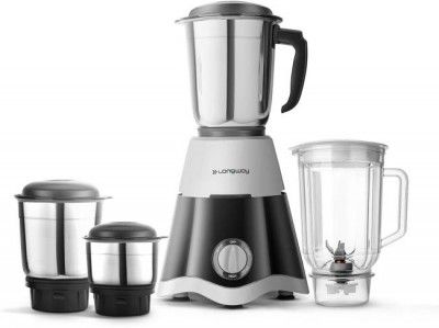 Longway Super Dlx 750 Juicer Mixer Grinder (4 Jars, Black, Gray)