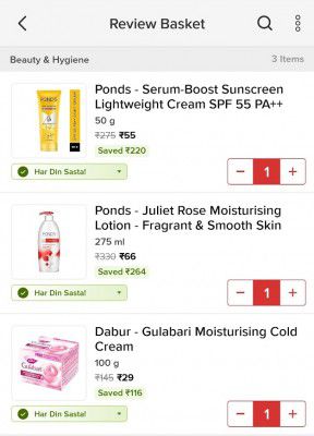 Big Basket Loot | Ponds, Set Wet, Sugar, and many Beauty & Skin Care Products at FLAT 80% OFF