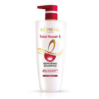 L'Oreal Paris Shampoo, For Damaged and Weak Hair, With Pro-Keratin + Ceramide, Total Repair 5, 1ltr