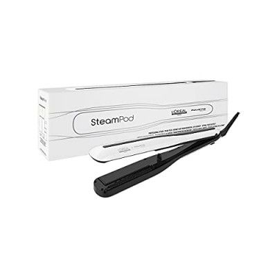 L'OREAL PROFESSIONNEL PARIS Steampod 3.0 Steam Hair Straightener & Styling Tool For All Hair Types, White