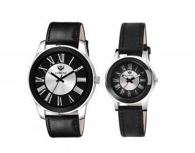 LORENZ Combo of Two Tone Dial Analog Watch for Couple