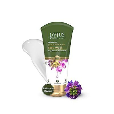 Lotus Botanicals Bio Retinol Youth Radiance Face Wash | Preservative Free | For All Skin Types | 100ml