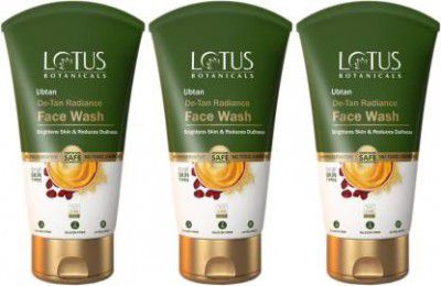 Lotus Botanicals Ubtan De-Tan Radiance | Infused with 24K Gold Face Wash (300 ml)