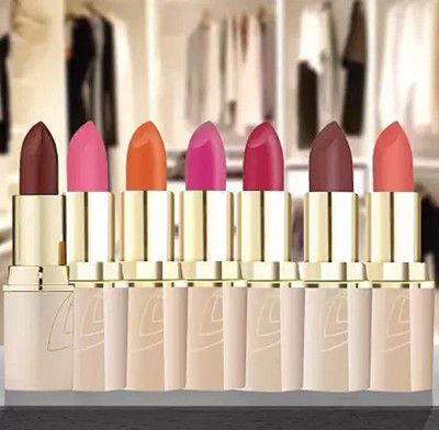 Lotus Herbal Makeup Pure Colors Matte Lip Color (Pack of 7 Lipstick)