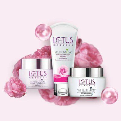 LOTUS HERBALS Whiteglow Advanced Pink Glow Combo is a perfect regime  (3 Items in the set)