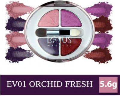 LOTUS MAKE - UP Ecostay Velvet Eye Shadow Palette Eye Color Powder Makeup 5.6 g (Orchid Freshness)