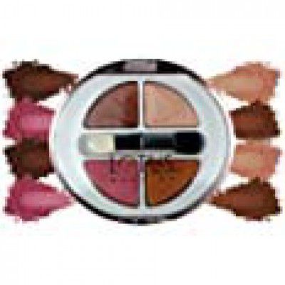 Lotus Makeup Ecostay Velvet Eye Shadow Palette Shimmery Finish, Eye Color Powder Makeup, Forestry, 5g (Multicolor)