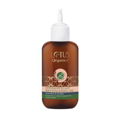 Lotus Organics+ Intensive Scalp Revitalizing Oil | 100% Certified Organic Ginger Oil | All Hair Types | 100ml