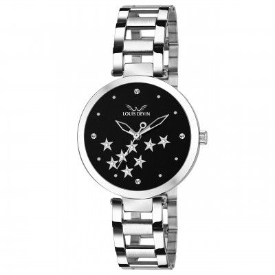 LOUIS DEVIN ZL103 Stainless Steel Bracelet Analog Watch for Women