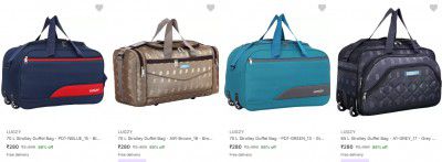 Lugzy Duffel Bags Upto 88% Off | Start @280