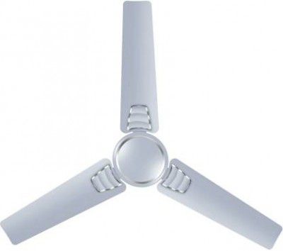 LUMINOUS WAVIA-SILKY-SILVER-3-STAR 3 Star 1200 mm 3 Blade Ceiling Fan (Silky Silver, Pack of 1)