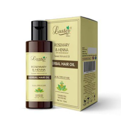 Luster Tea Tree & Neem Herbal Hair Oil | Retains Scalp Moisture & Reduces Hair Fall – 110 ml