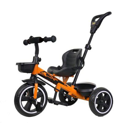 Luusa TFT RX-500 Plug N Play Trike /Baby Tricycle With Parental Control, Seat And Seat Belt For 12 Months To 48 Months Boys/Girls/Carrying Capacity Upto 30kgs (Orange) Proudly MADE IN INDIA