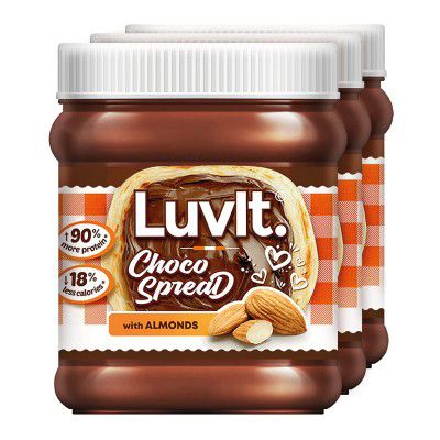 LuvIt Choco Spread with Almond | Pack of 3 - 310g Each