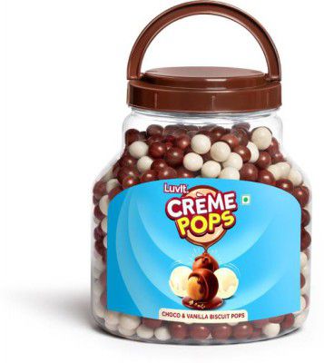 LuvIt Crème Pops | Choco & Vanilla Coated Pops With Crunchy Biscuit Centre (800)