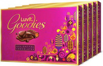 LuvIt Goodies Chocolates Assorted Gift Pack | Rakshabandhan Celebration Bars  (5 x 150.6 g)