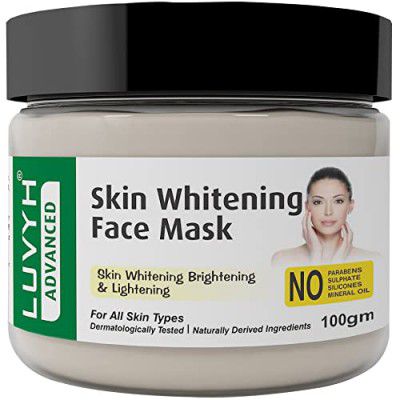 Luvyh Skin Whitening Face Mask For Glowing And Brightening Face Pack For Instant Natural Glow, Anti Pigmentation & Dark Spot,100G