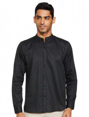 Luxrio Shirt for Men Casual Slim Fit Solid Cotton Twill Blend