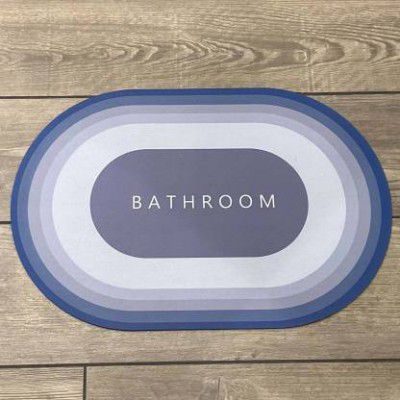 MAA HOME CONCEPT Rubber, Silicone Door Mat  (Navy Blue, Medium)