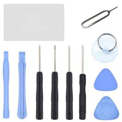 Mac-Axx™ 11-in-1 Complete Repairing Tool Kit Set(Screwdrivers, Spudger,Suction-Cup, Plastic-Card) for Opening all Apple iPhone Models from 4 series to 13 series