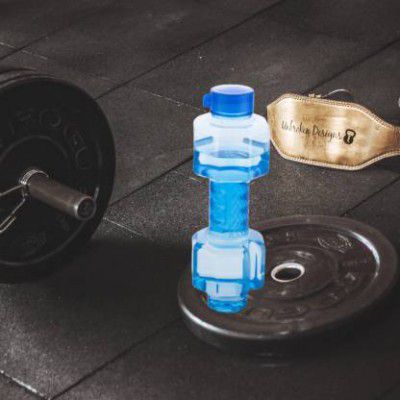 MACARIZE Plastic Dumbbell Shape Water Bottle 750 ml Bottle