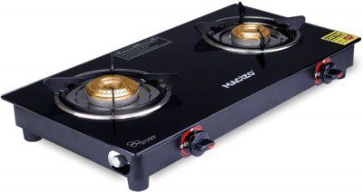 MACIZO Iconic ISI Certified with 1 Year Warranty (with Doorstep Service) Glass Manual Gas Stove  (2 Burners)