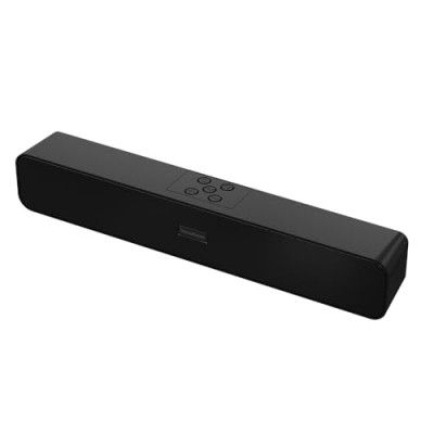 MadRabbit BOXO Bar Wireless Dynamic Indoor Soundbar 16W, 20H Battery, HD Audio, Dual 52MM Drivers, TWS Mode, 4 Connectivity Modes, Voice Assistant, Inbuilt Call Mic, Instant Reset, Black