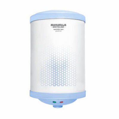 Maharaja Whiteline Warmist Neo Storage Water Heater, 25 Litre, Glasslined Coating, Rust & Shock Proof Abs Body, Blue & White Color, Free Installation, Free Connection Pipes - Warmist Neo/Wh-166