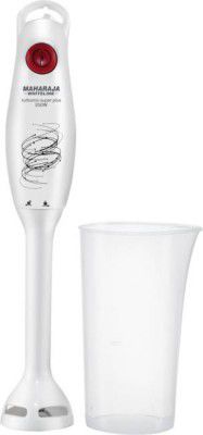 MAHARAJA WHITELINE HB-131 250 W Hand Blender (White, Silver)