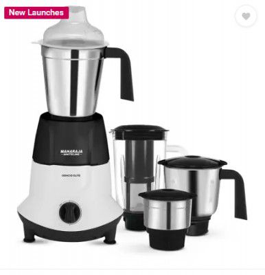 MAHARAJA WHITELINE Odacio Elite MX-278 750 W Mixer Grinder (4 Jars, White, Black)