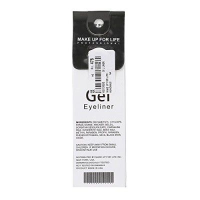 Make Up for Life Gel Eye Liner, Black, 3.3g