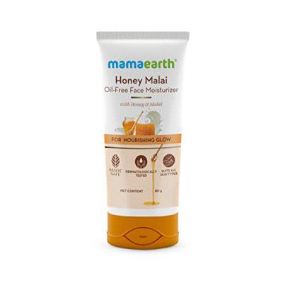 Mamaearth Honey Malai Oil-Free Face Moisturizer for Nourishing Glow - 80 g