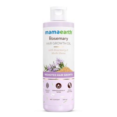 Mamaearth Rosemary Hair Growth Oil with Rosemary & Methi Dana for Promoting Hair Growth - 200 ml