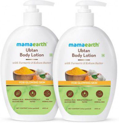 Mamaearth Ubtan Body Lotion - Pack of 2 (400 ml * 2)  (800 ml)