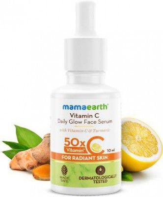 Mamaearth Vitamin C Daily Glow Face Serum With Vitamin C & Turmeric for Radiant Skin (10 ml)