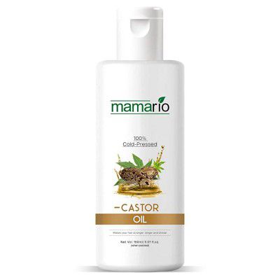 Mamario Castor oil Pure Cold Pressed Oil For Hair and Skin Hair Oil (150 ml)